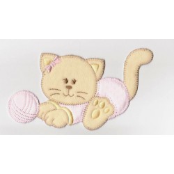 Iron-on Patch - Pink Cat